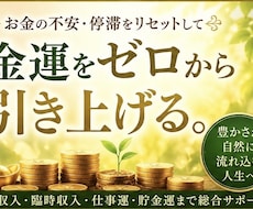 金運の土台を整え豊かさを受け取る流れを育てます 停滞したお金の巡りを整え、収入・臨時収入・豊かさの器を広げる