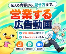 広告動画を企画・構成から制作します イメージ1