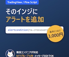 TradingViewのインジにアラートを付けます イメージ1