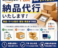 AmazonFBAの納品代行します |検品・ラベル貼付・梱包までまとめて対応