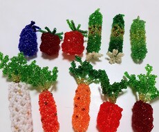 ビーズで作った立体の野菜を販売します イメージ1