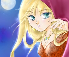 少女漫画風の柔らかいイラスト描きます