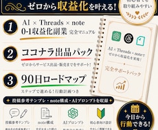 AIでThreads x note副業を解説します SNS初心者が0-1まで進める実践PDF