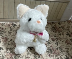 可愛いぬいぐるみキーホルダー制作します ふわふわ素材のぬいぐるみキーホルダーです