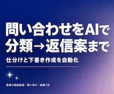 問い合わせをAIで分類し返信案まで作成します メール対応の仕分けと下書き作成を自動化します