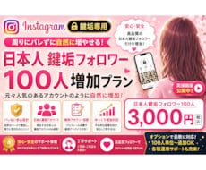 インスタ鍵垢日本人フォロワーをで増やします イメージ1