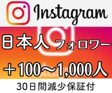 日本人フォロワー 100~1,000人増加します イメージ1