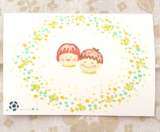 お子様のかわいい似顔絵をふんわり優しく描きます イメージ1