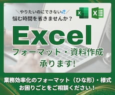 国内外で使える！エクセル作成サポートします イメージ1