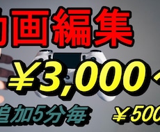10分の動画を￥3,000から動画編集します イメージ1