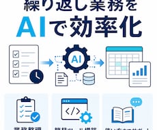 AIで繰り返し業務を自動化します イメージ1