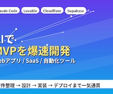 AIでWebアプリ・MVPを高速開発します イメージ1