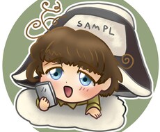 ライブ配信用のアイコンを描きます かわいいキャラクターを是非どうぞ！