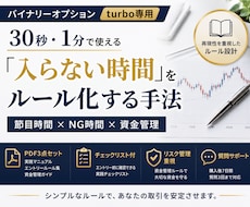 盲点バイナリーturbo手法を教えます 入る前に見送る条件まで確認する