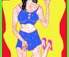 若い女性のイラストを販売します イメージ1