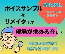 初回限定【おためし】ボイスサンプルをリメイクします イメージ1