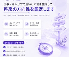 生まれ持った資質を元にキャリアの方向性を整理します 60分のキャリア整理セッション
