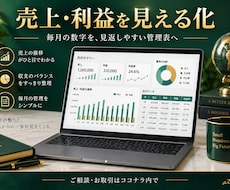 売上と利益が見える管理表を作成します イメージ1