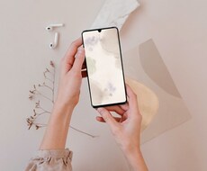 おしゃれな水彩画、スマートフォン用壁紙描きます イメージ1