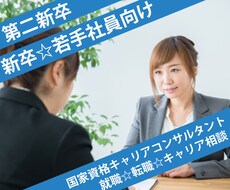 第二新卒や若手社員向け☆キャリア相談お受けします 国家資格キャリアコンサルタント☆将来を見据えたキャリア選択☆