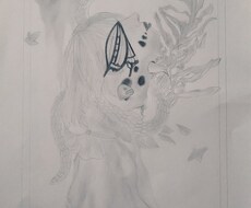 抽象的で不思議な絵を部屋に飾れます イメージ1