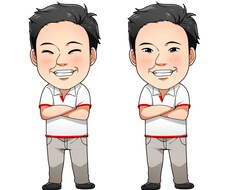 用途多数！リアル寄りデフォルメ似顔絵描きます イメージ1
