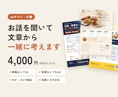 集客チラシを、誰に届けるかから考えて作ります イメージ1