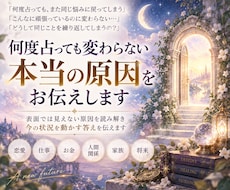 何度占っても変わらない本当の原因をお伝えします イメージ1
