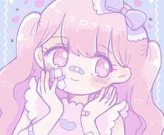 パステルカラーのかわいいSNSアイコン制作します 似顔絵風も歓迎！ふわふわ柔らかいタッチでお描きします