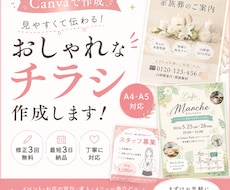 Canvaでおしゃれなチラシ作成します イメージ1