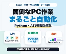 Pythonで事務作業を効率化・自動化します Excel・PDF・スクレイピング・データ分析に対応