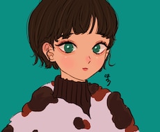 可愛くてオシャレなアイコンを描きます ☆少しレトロな目を引くアイコンで差別化できる！