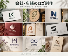 会社・店舗のロゴと両面名刺をまとめて作ります イメージ1