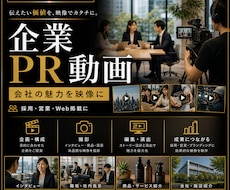 企業PR映像を制作します イメージ1