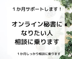 オンライン秘書さんを１か月サポートします イメージ1