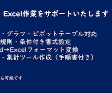 Excelでのお困りごとを解決いたします イメージ1