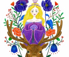 絵本のような手描きアイコン制作します