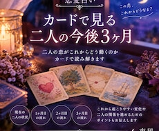 恋愛占い カードで見る 二人の今後3ヶ月を見ます 二人の恋がこれからどう動くのかカードで読み解きます！