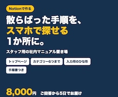 Notionで社内マニュアルの置き場を作ります イメージ1
