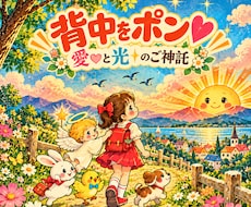背中をポン❣️『愛♡』と『光』のご神託お届けします 潜む不安を超える力を授けるご神託♡待機中なら爆速ツーオラクル