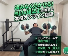 13年目の理学療法士がオンライン指導します イメージ1