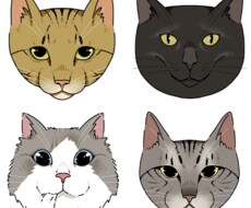 わんちゃん猫ちゃんをリアルタッチでイラストにします イメージ1