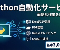 Pythonで面倒な作業を即効自動化します