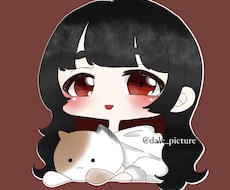 デフォルメイラスト描きます 可愛いデフォルメイラストを動物のぬいぐるみ付きで描きます！！
