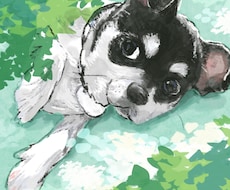 可愛いペットの似顔絵イラスト描きます イメージ1