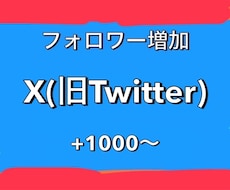 Twitter！フォロワー1000人増やします 1500円で＋1000人！最大5万人まで増加可能！