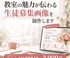 教室の魅力が伝わる生徒募集画像を制作します イメージ1