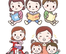 子供向けのほのぼのイラストワンカット制作します 幼稚園、保育園、児童館など、プリント・装飾用にいかがですか♪