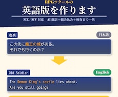 RPGツクールのゲームを英語に翻訳します イメージ1
