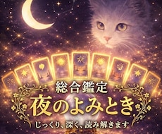 じっくり夜のよみとき☆複雑な悩みを丁寧に鑑定します イメージ1